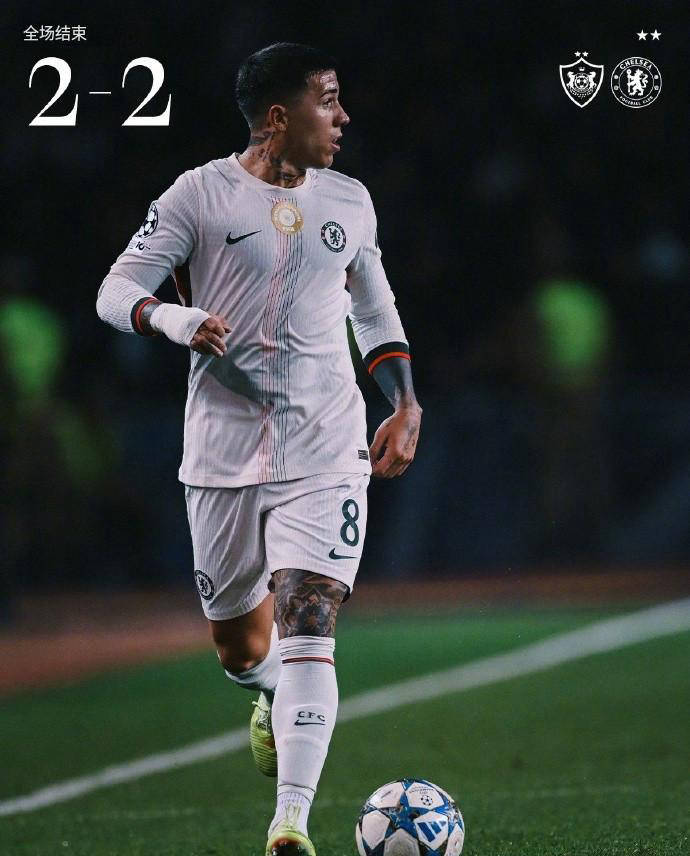 切尔西2-2卡拉巴赫，加纳乔替补扳平，轮换策略待调整